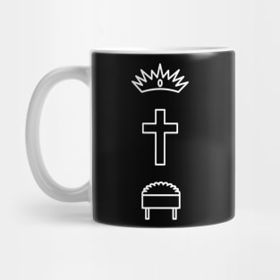 Manger Cross Crown - Jesus Christ From Earth to Glory Mug